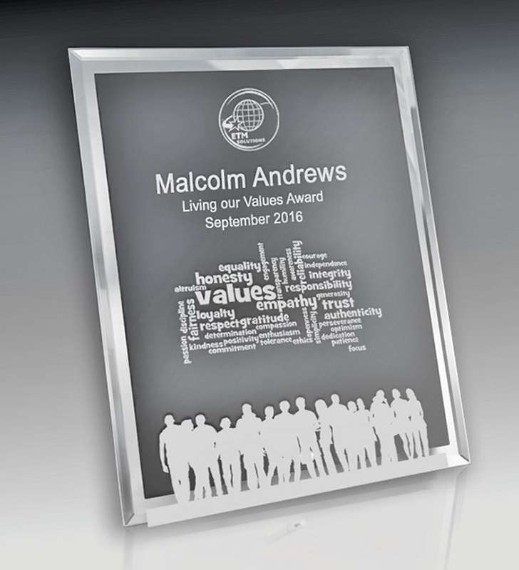 Vetro trasparente con bordo a specchio – Ritratto a rettangolo