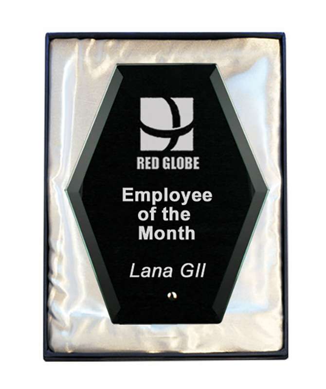 Vetro laser esagono-nero