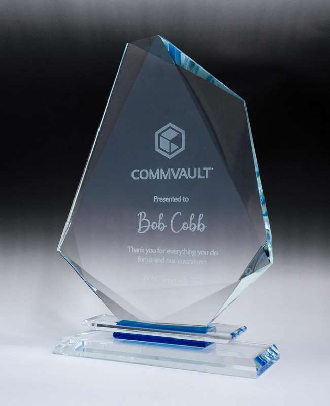 Vela di vetro acquamarina