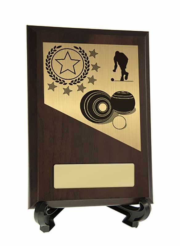 Targa con decoro per ciotole di prato