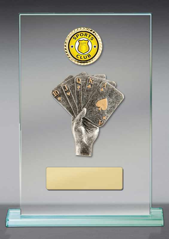 Tema del poker su vetro