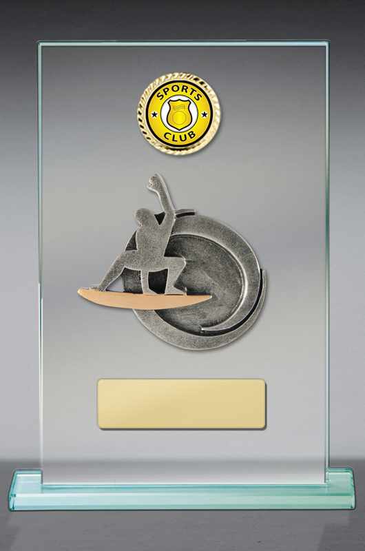 Tema del surf su vetro