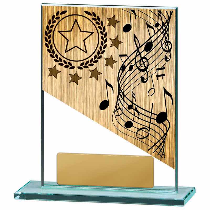 Tema musicale su vetro