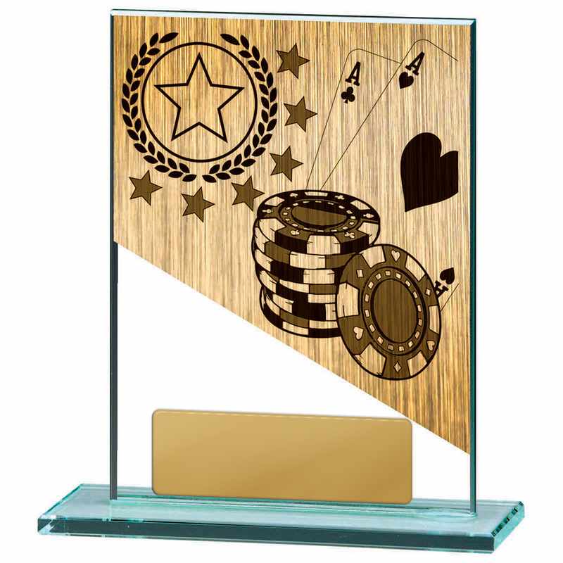 Tema del poker su vetro