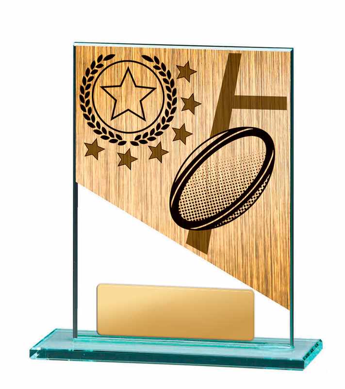 Tema del rugby su vetro