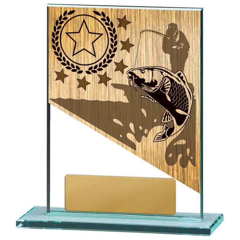 Tema della pesca su vetro