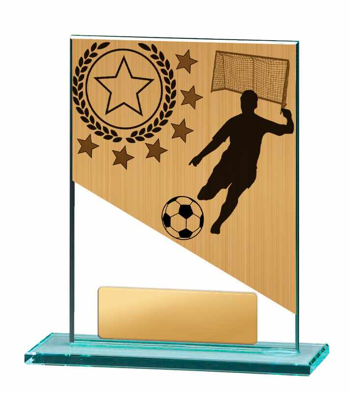 Tema calcio su vetro