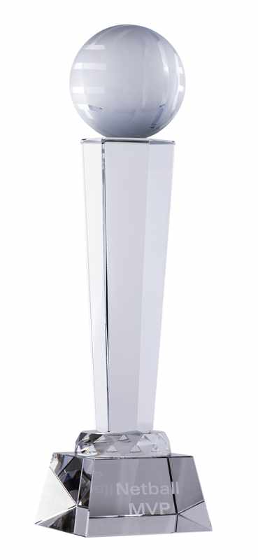 Pallone da rete in cristallo su supporto