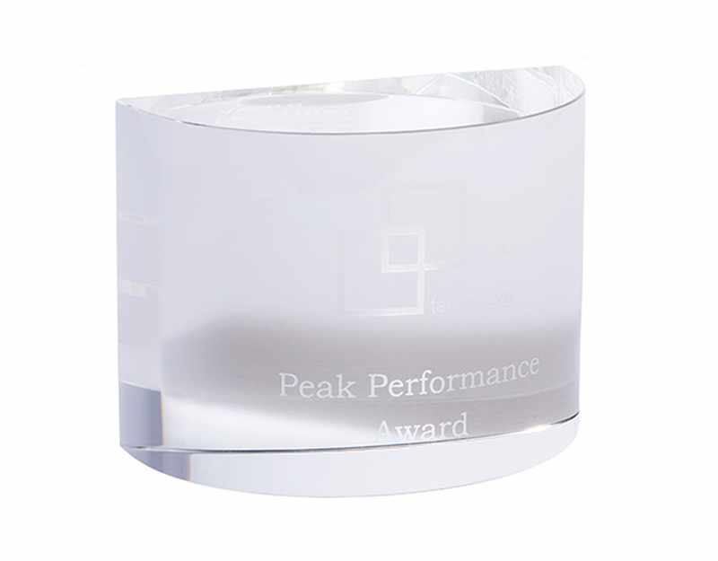 Serie Clarity Crystal – Blocco a semicerchio