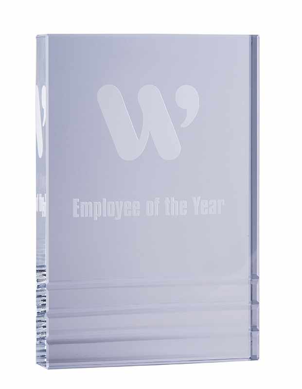 Blocco con bordi in cristallo