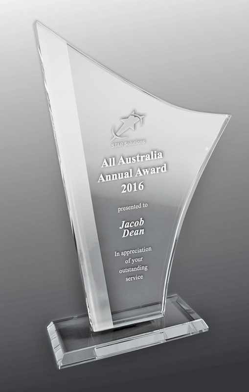 Vetro sabbiato di design – Vela