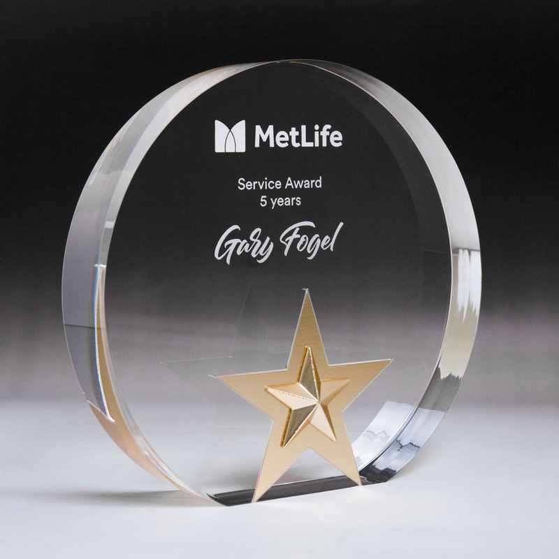 Tondo acrilico Golden Glow