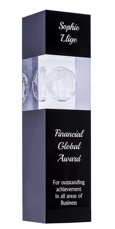 Globo di cristallo nero