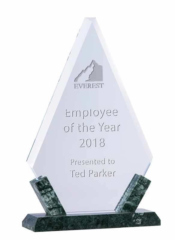 Vetro verde marmo – Testa di freccia (rimovibile)