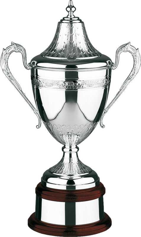 Coppa d’argento placcata a mano Riviera placcata in argento