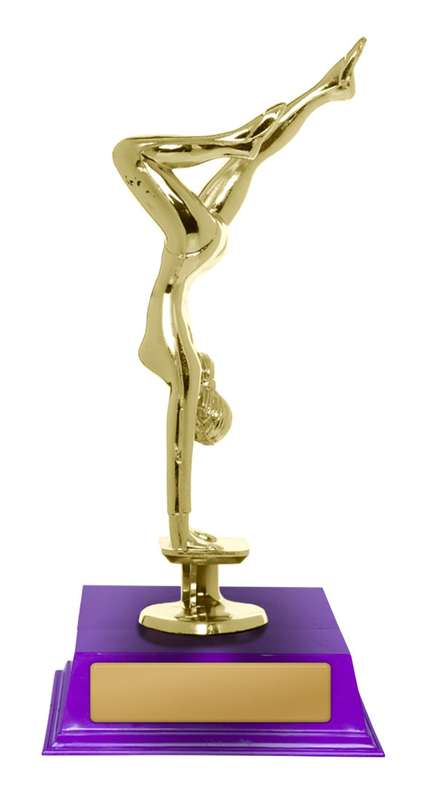 Figura di ginnastica su base