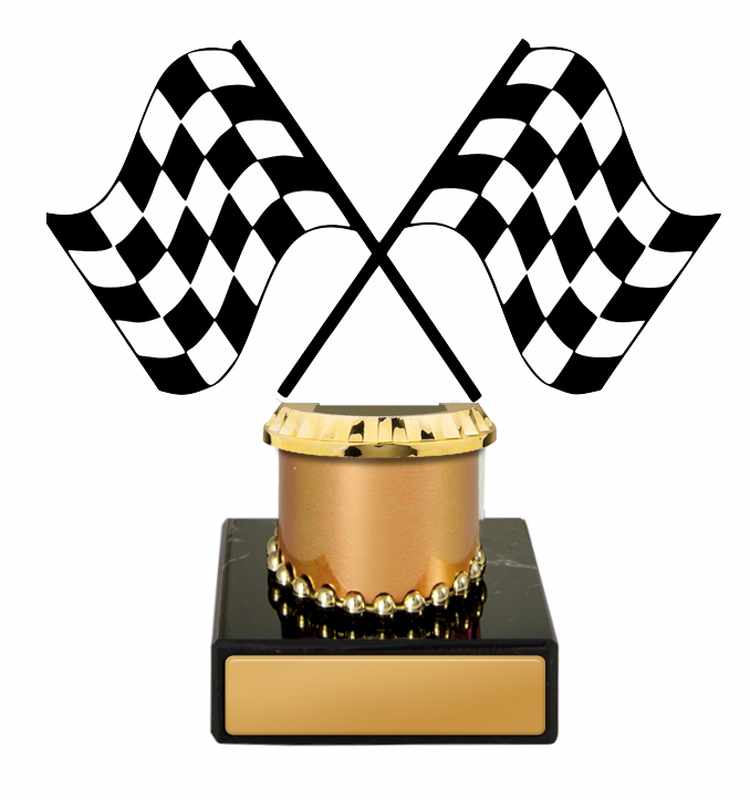 Figurina Motorsports su colonna