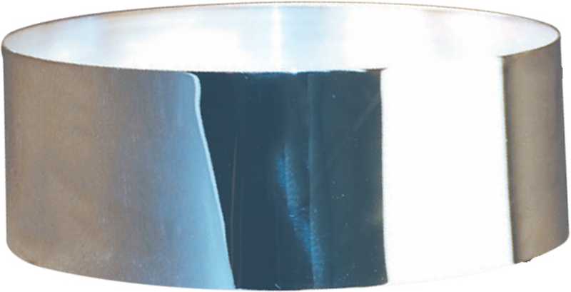 Collare argentato Ø Base 84 x Top 81 mm – H38 mm