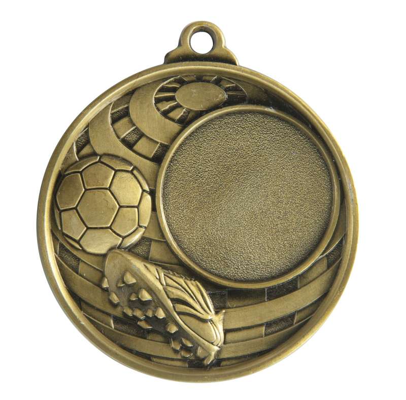 Medaglia globale – Pallone da calcio + inserto da 25 mm