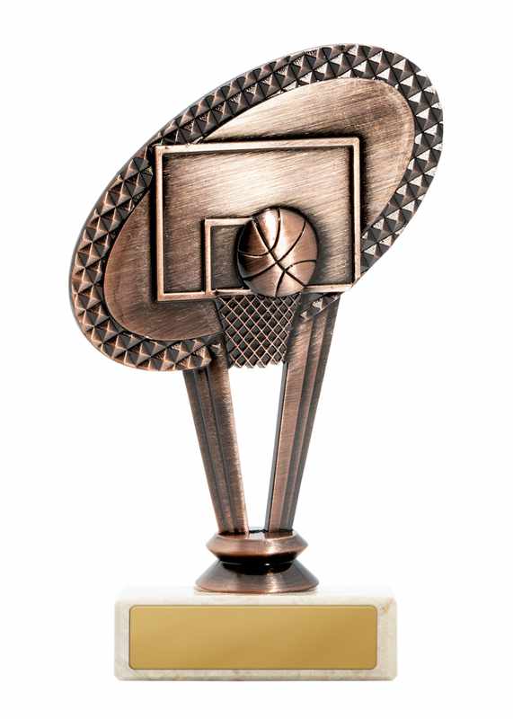 Tema basket in metallo sulla base