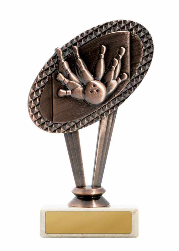 Tema Tenpin in metallo sulla base